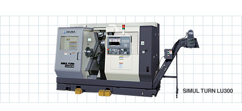 日本大隈卧式双刀架数控车床SIMUL TURN LUshengyou胜游体育网页版